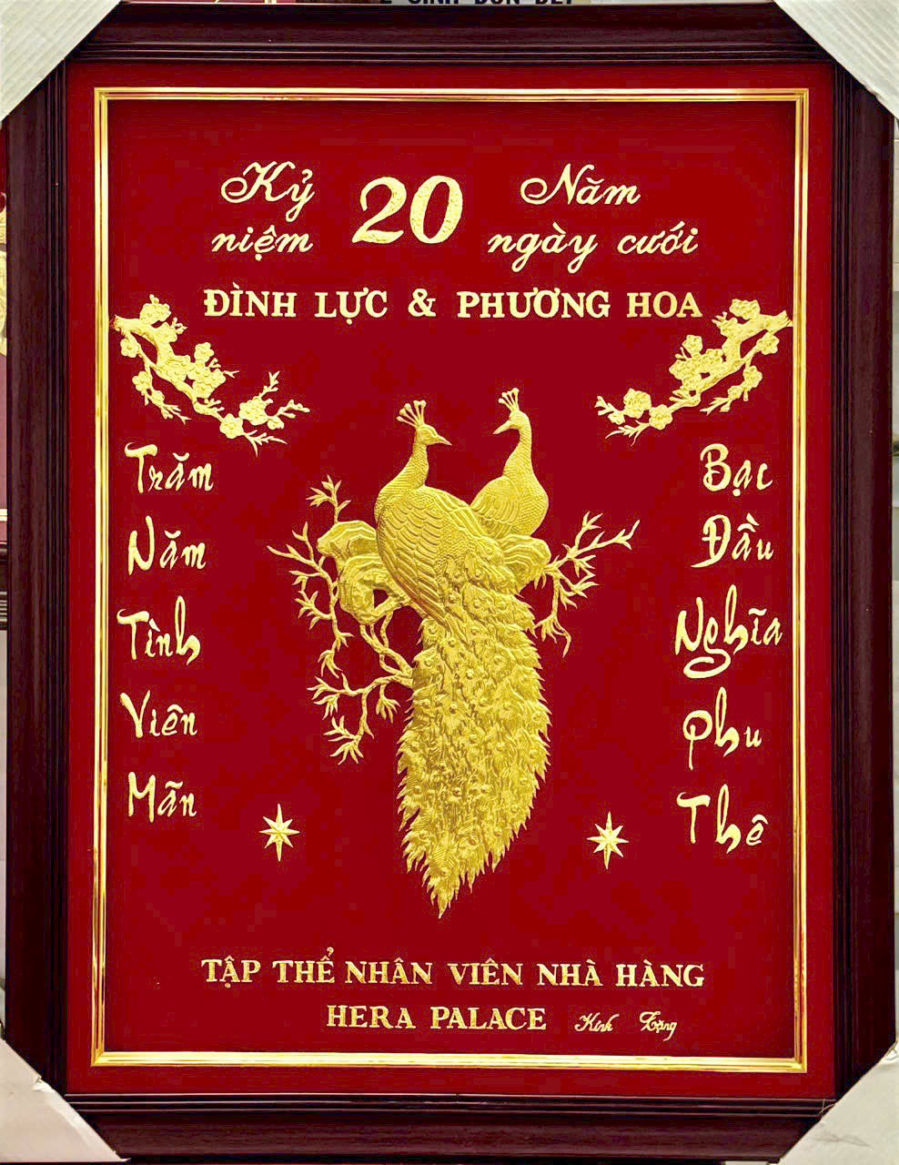 TRANH KỶ NIỆM NGÀY CƯỚI 68X88CM