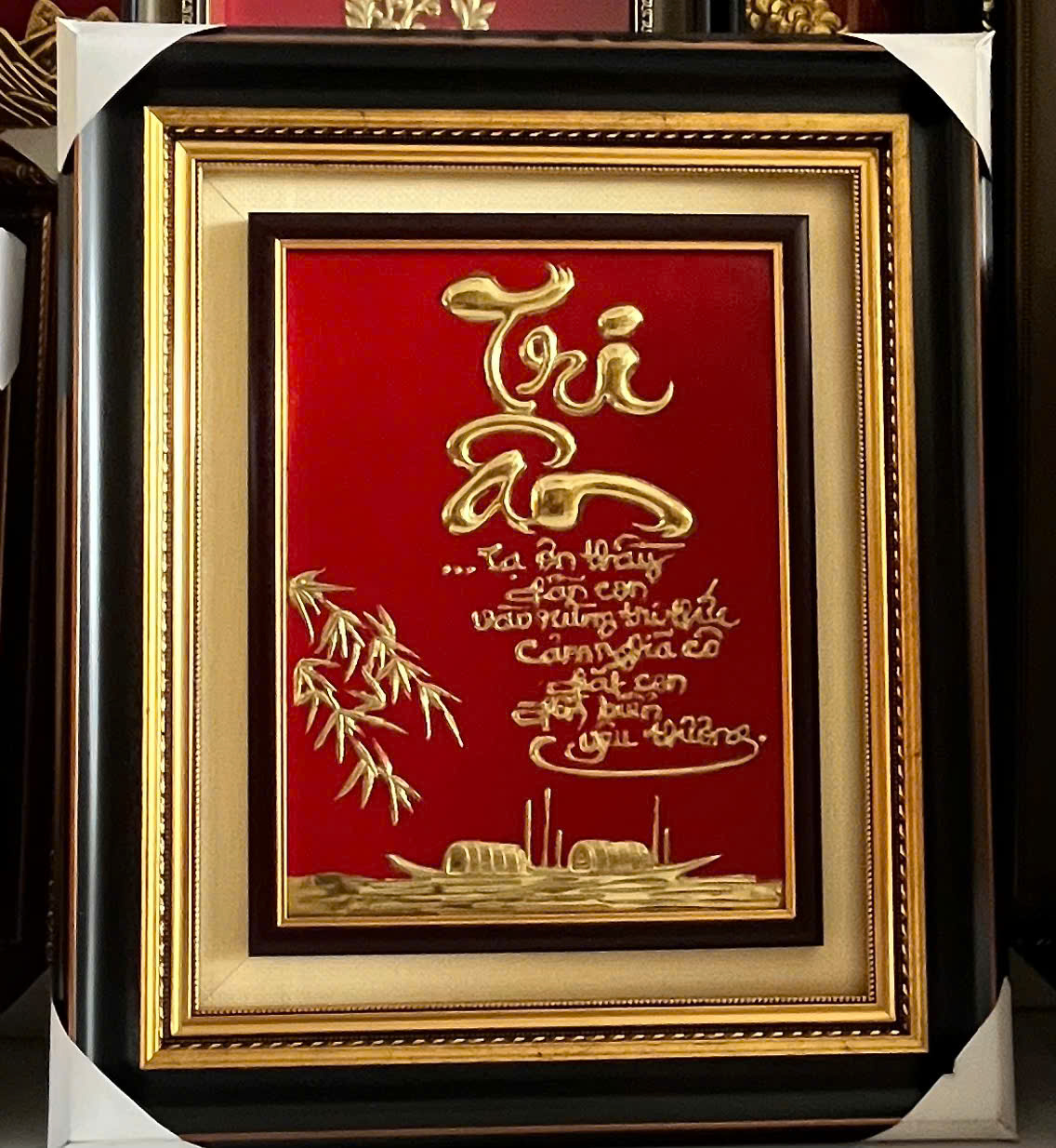 Chữ Tri Ân Bằng Đồng 45cm x55cm